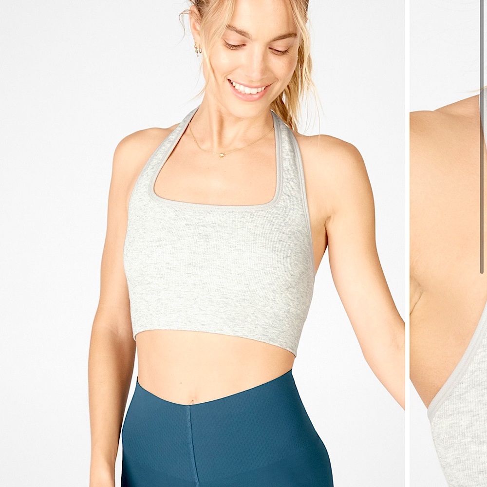 Nwot Fabletics Cloud Seamless Halter Bralette - image 1